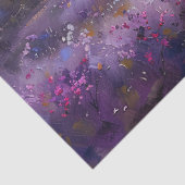 Rustikale Kirche und Lila Wildblumen Enttäuschung Seidenpapier (Detail)