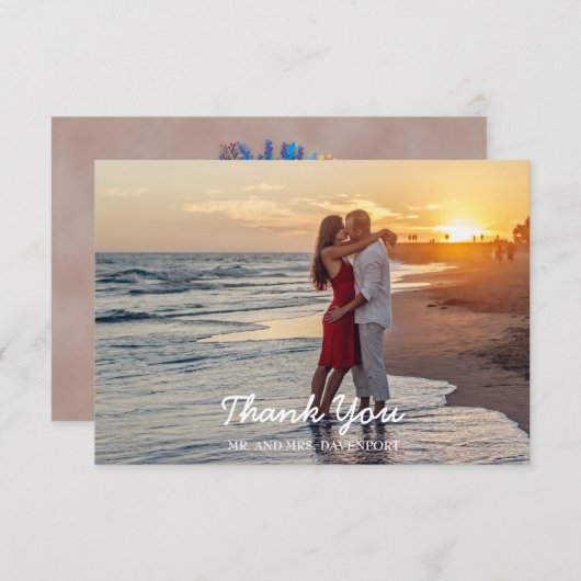 Rustikale Kiste von Lavender Wedding Danke (Vorne/Hinten)