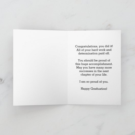 Rustikale Klasse des Abschlusses 2023 Karte (Innenseite)