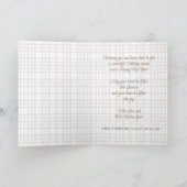 Rustikale Klasse Elegantes Kariertes Muster Feiertagskarte (Innenseite)