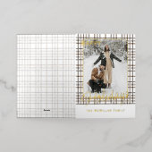 Rustikale Klasse Elegantes Kariertes Muster Gold (Äußere Ablage)