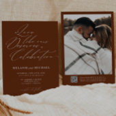 Rustikale Klassische Skriptkalligrafie QR Code Hoc Einladung