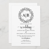 Rustikale Kleider-Einladung Einladung (Vorne/Hinten)