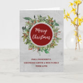 Rustikale Kleider Großtochter & Weihnachten Karte (Gelbe Blume)