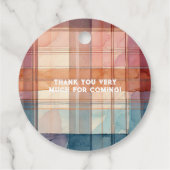 Rustikale kleine Cowgirl Babydusche Geschenkanhänger (Rückseite)