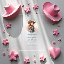 Rustikale kleine Cowgirl Western Babydusche