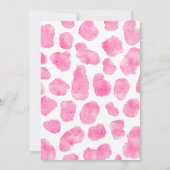 Rustikale kleine Cowgirl Western Kuh Babydusche Einladung (Rückseite)