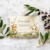 Rustikale Kleine Fischer-Rollen-Windeln Begleitkarte