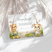 Rustikale Kleine Fischer-Rollen-Windeln Begleitkarte