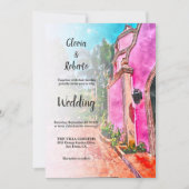 Rustikale kleine Kapelle Mexikanische Hochzeit Einladung (Vorderseite)