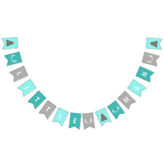 Rustikale kleine Mann-Party-Fahne Wimpelkette