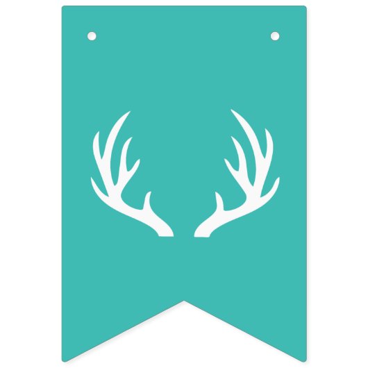 Rustikale kleine Mann-Party-Fahne Wimpelkette (Zweite Fahne)