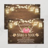 Rustikale kleine Pumpkin Baby Dusche bringen ein B Einladung (Vorne/Hinten)