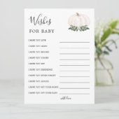 Rustikale Kleine Pumpkin Baby Dusche wünscht Hinweiskarte (Stehend Vorderseite)