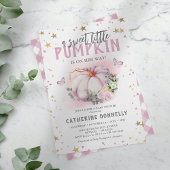 Rustikale Kleine Pumpkin Girl Babydusche Einladung