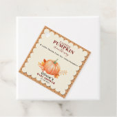 Rustikale, kleine Pumpkin Niedliche Fall Babydusch Geschenkanhänger (Beispiel)