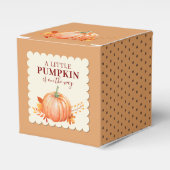 Rustikale, kleine Pumpkin Niedliche Fall Babydusch Geschenkschachtel (Vorderseite)