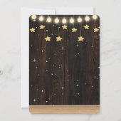 Rustikale kleine weiße Lamm-Babydusche Einladung (Rückseite)