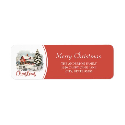 Rustikale Kleinstadt Frohe Weihnachtsbauernhof (Vorne)