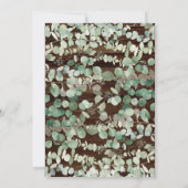 Rustikale Koala Bear Boys Kinderdusche Einladung (Rückseite)