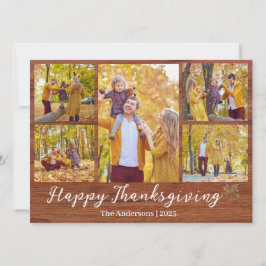 Rustikale Kollektion des Fotos der modernen Ernted Feiertagskarte