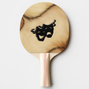 Rustikale Komödie und die Masken des Tragedy Theat Tischtennis Schläger