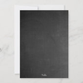 Rustikale Kopfbrett Blumenstrauß BABY Dusche einla Einladung (Rückseite)