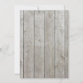 Rustikale Kopplung der Knot-Hochzeit-Einladung Einladung (Rückseite)