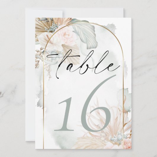 Rustikale Korallenflorale Rose Wasserfarbe Einladung (Vorderseite)