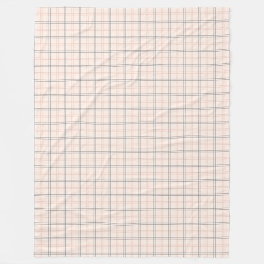 Rustikale Korallenschnecke mit zeitlosem Kariertem Fleecedecke (Vorderseite)