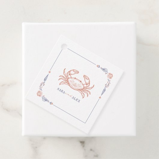 Rustikale Krabbenstrasse Geschenkanhänger (Beispiel)