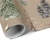Rustikale Kraft Alles Wald Wälder Roten Füchse Geschenkpapier (Rolleneckpunkt)