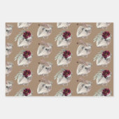 Rustikale Kraft-Baby-Igel, für ein Party verkleide Geschenkpapier Set (Vorderseite 2)