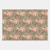 Rustikale Kraft Backcranberry Lemon Loaf Cake Geschenkpapier Set (Vorderseite 2)