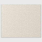 Rustikale Kraft Beige Neutral Abstrakt Minimalisti Geschenkpapier (Flach)