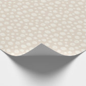 Rustikale Kraft Beige Neutral Abstrakt Minimalisti Geschenkpapier (Ecke)