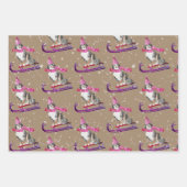 Rustikale Kraft Bernese Hunde Rund um die Ecke Geschenkpapier Set (Vorderseite 3)