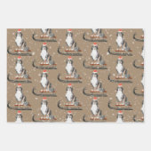 Rustikale Kraft Bernese Hunde Rund um die Ecke Geschenkpapier Set (Vorderseite)