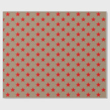 Rustikale Kraft-Bright Red Stars