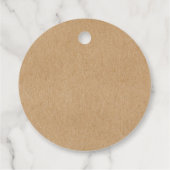 Rustikale Kraft-Chic-Schrift Bereit zum Pop Kinder Geschenkanhänger (Rückseite)