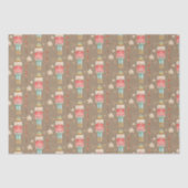 Rustikale Kraft Der weihnachtliche Nutcracker Seidenpapier (Vorderseite)