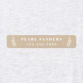 Rustikale Kraft-Eisen auf Namensschildern Etiketten (Design 2)