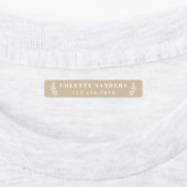 Rustikale Kraft-Eisen auf Namensschildern Etiketten (Befestigt)