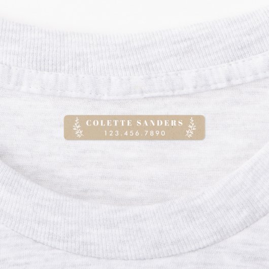 Rustikale Kraft-Eisen auf Namensschildern Etiketten (Befestigt)