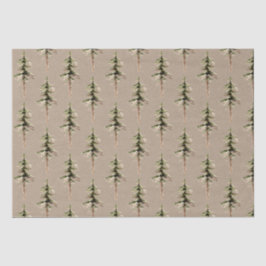 Rustikale Kraft Elegant Wald Pine Tree Seidenpapier