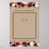 Rustikale Kraft Foto Prop Selfie Rahmen Poster (Vorne)