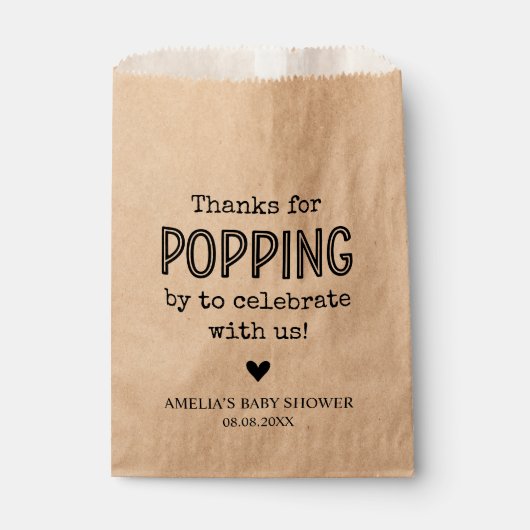 Rustikale Kraft Gelassen Liebe Grow Seed Gastgesch Geschenktütchen (Vorderseite)