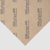 Rustikale Kraft-Geschäftslogo-Branding Seidenpapier (Ausschnitt)
