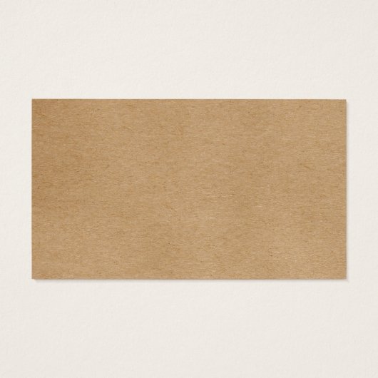 Rustikale Kraft-Geschenkkarte (Rückseite)