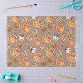 Rustikale Kraft getrocknete Orangenscheiben Gewürz Seidenpapier (Basteln)